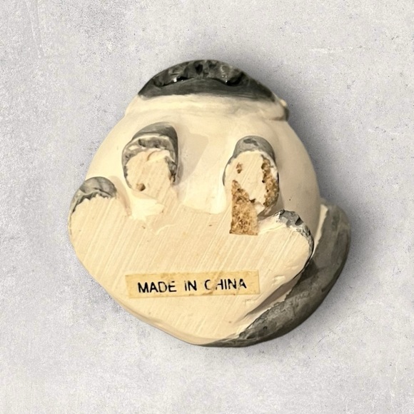 Vintage Allyson Nagel 1994 Ceramic Cat Egg Figurine 2”H Signed Hand Painted - Picture 7 of 9